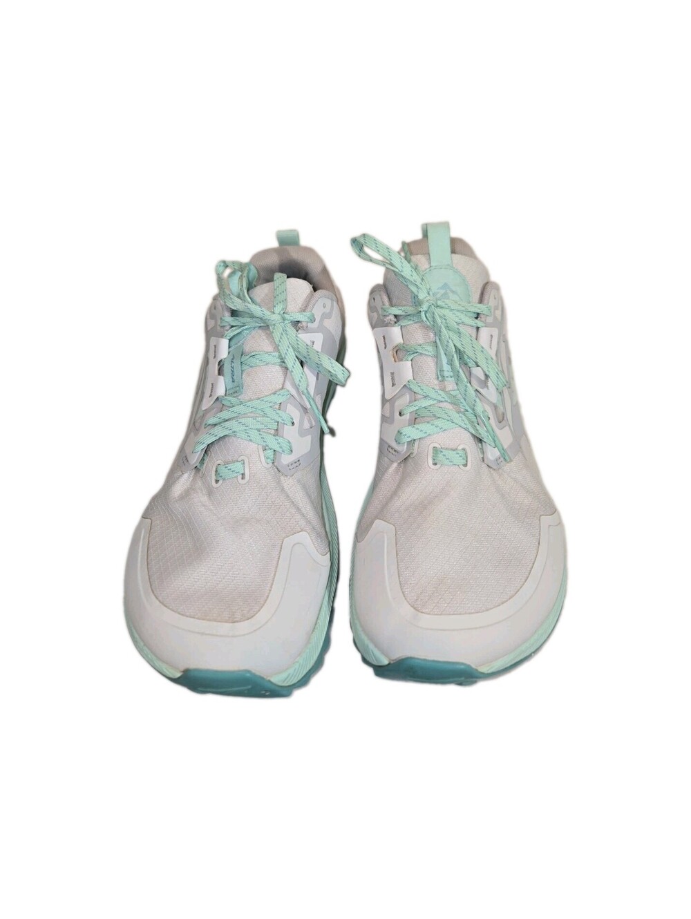 Altra Trail Running Sz 9 508703 Lone Peak 7 White Green Wide Toe Bed